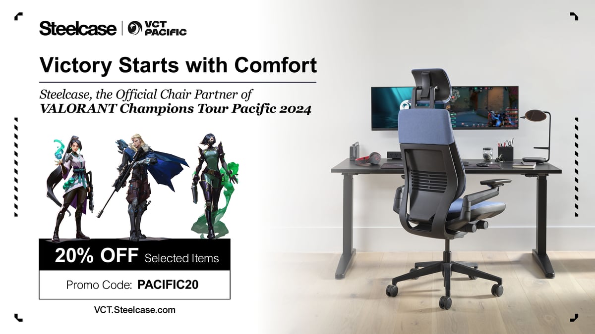 🎮 Steelcase x VCT PACIFIC Victory Starts with Comfort Steelcase